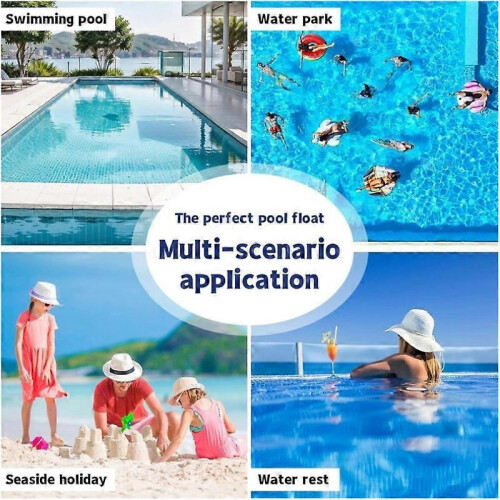 (C) Inflatable Pool Floats: Plant Pattern Lounge Chairs & Mats for Summer Beach Fun 1