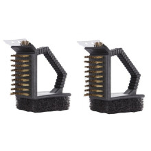 Pcs Grill Brush BBQ Brush in Brass Bristles for Porcelain Stainless Steel Cast Iron Scouring Pad Sponge Scrubber