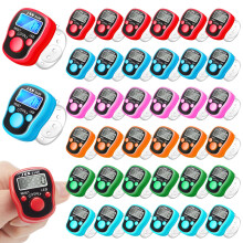 36 Pcs Finger Counter Tally Counter Luminous Mini Handheld Clicker 5 Digital LCD Display