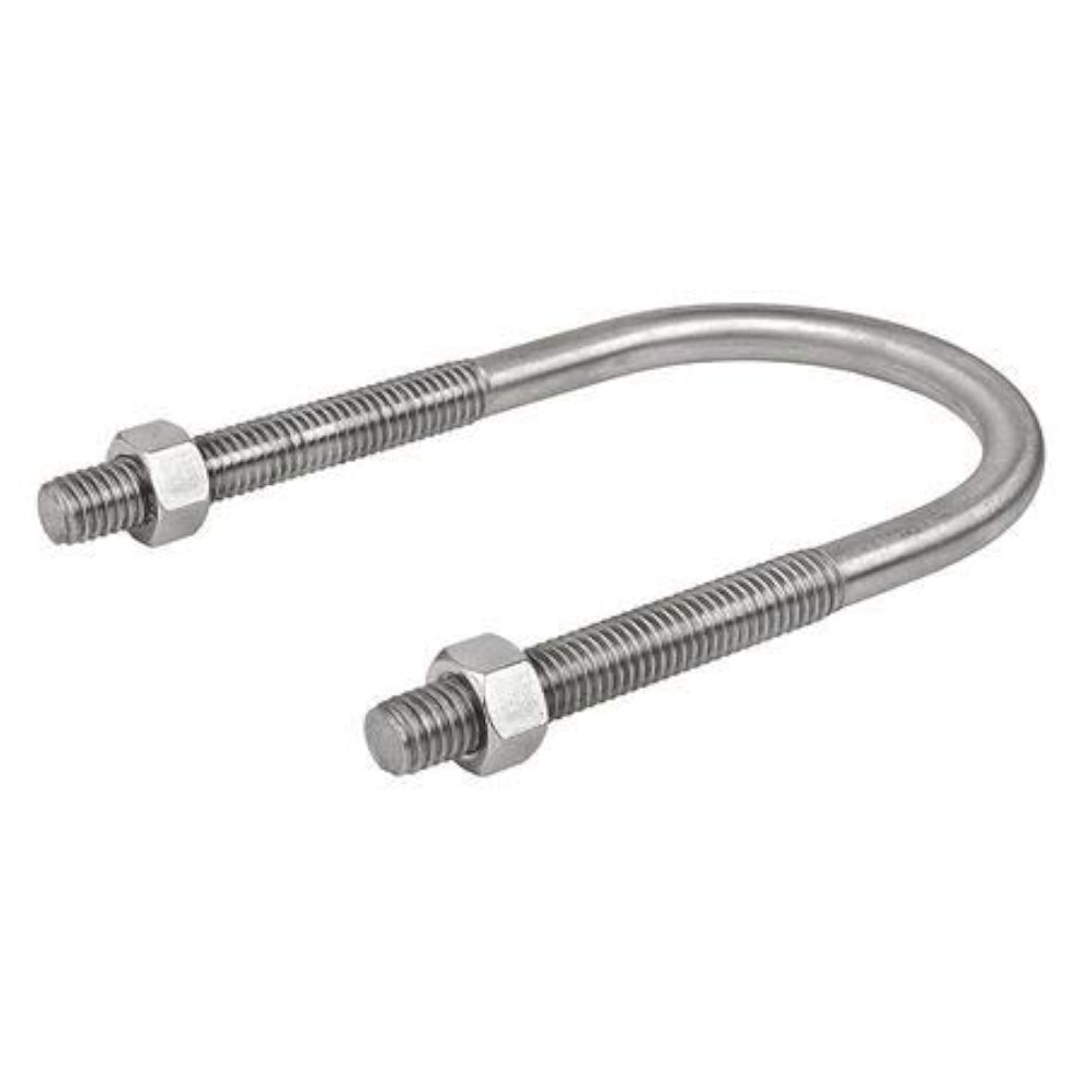 S62000ub00, U Bolt, Std, 316 Ss, 3/8In. Thread, 2In Tube 820064807496