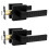 Interior Keyless Door Handle, Matt Black Square Passage Door Knobs for Hall  Closet 1