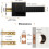 Interior Keyless Door Handle, Matt Black Square Passage Door Knobs for Hall  Closet 5