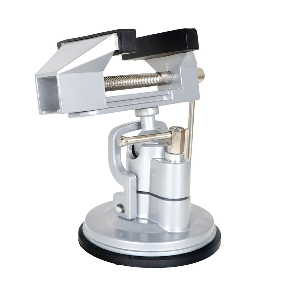 Suction Vacuum Base Vise Base Vise 3.15' Jaw Width Pivots Multiangle Rotate 360 Fit For Various Smooth Work Surfaces 820064807922