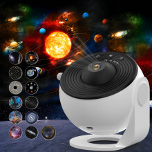 Star Projector for Bedroom, 360 Rotation Night Light with 4K Replaceable 13 Galaxy Discs, Large Projection Area for Kids Adults