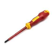 VDE Insulated Electricians 2 Phillips Head Screwdriver with VDE Handle and S2 Steel Blade Tested to10,000 Volts, 2x4' (100MM) ST61223SC