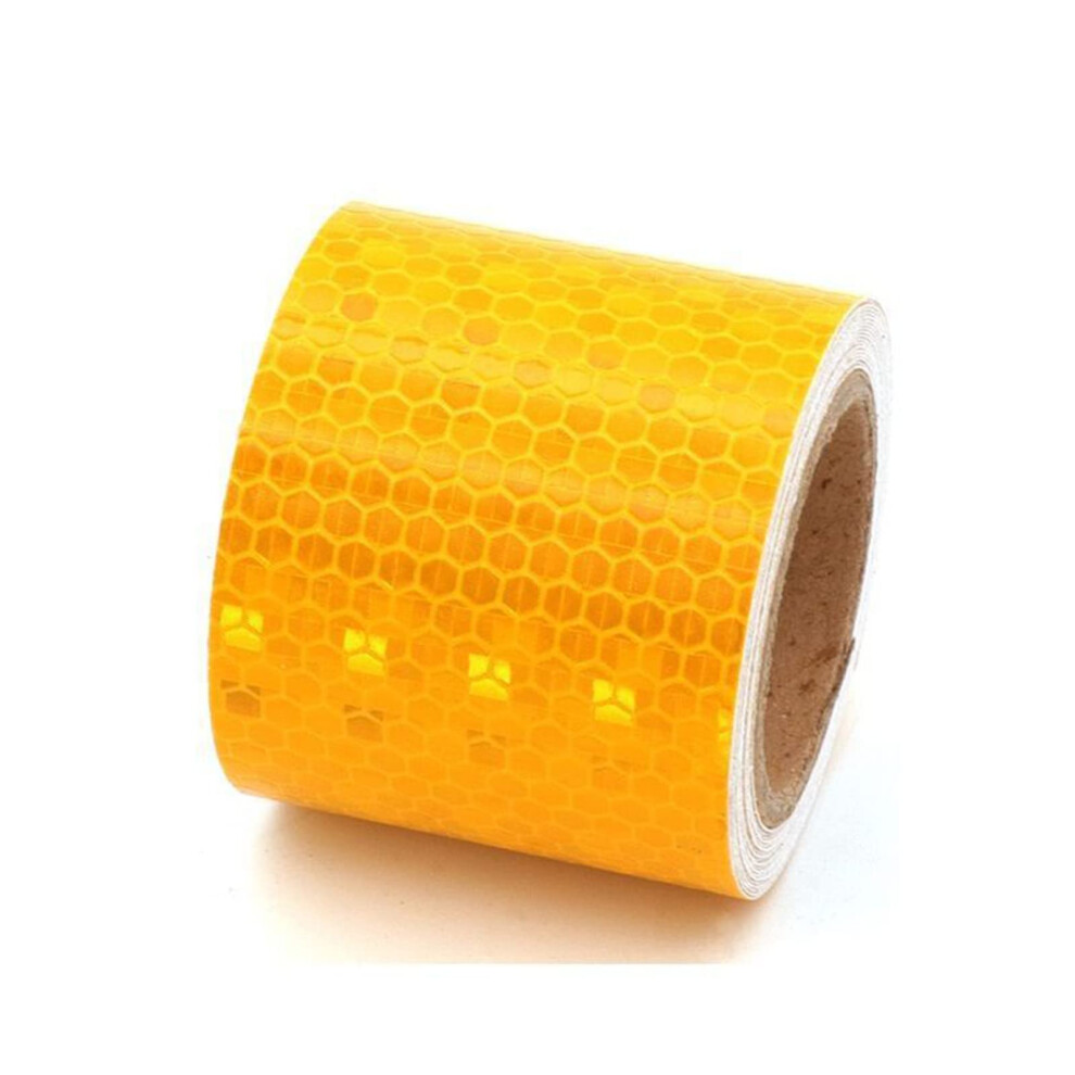 Marking Tape Hazard Tape,Floor Marking Tape,Reflective Tape, Conspicuity Tape Highly Visible,For Trailers,Outdoor Cars,Trucks(Yellow) 820064808585
