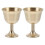 Set of 2 Sturdy Copper Drinking Cups for Wine, Champagne, and Barware Use 1