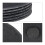 6 Piece Grey Slate Serving Plates Set for Snacks & Desserts, 25 cm Diameter, Ideal for Entertaining 13