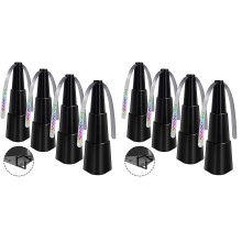 8 Pack Fly Fan for Table,Food Indoor Outside, Outdoor Picnic Fan,Batteries Powered Table Restaurant, Party, Home,Outdoor Dinner(Black)