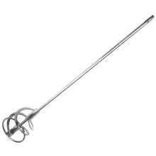 SDS Spiral Mixing Paddle Paint and Mud Mixer Mixer Whisk Silver for Drill in 1 to 5 gallon buckets