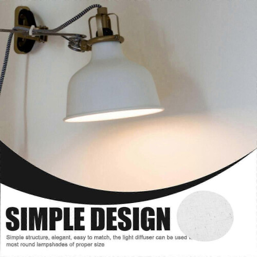 2Pcs Fabric Ceiling Lampshade Dazzling-proof Chandelier Cover Round Shade Plate 2