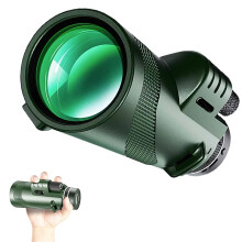 8x40 High Powered Monocular Telescope with Smartphone Adapter Tripod, High Definition for Stargazing