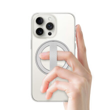 MagOne 2nd Gen Phone Grip Stand with Replaceable Silicone Finger Strap, Removable Magne