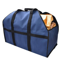 Canvas Log Carrier Bag, Waxed Canvas Firewood Carrier Tote Bag with NonSlip Handles