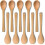 60 Pieces Mini Wooden Spoon Set for Serving Small Soups and Condiments 2