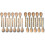 60 Pieces Mini Wooden Spoon Set for Serving Small Soups and Condiments 1