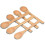 60 Pieces Mini Wooden Spoon Set for Serving Small Soups and Condiments 6