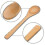 60 Pieces Mini Wooden Spoon Set for Serving Small Soups and Condiments 12
