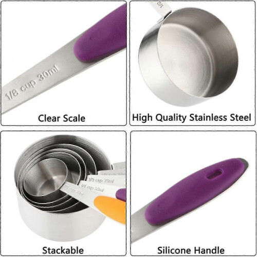 13-Piece Nesting Stainless Steel Measuring Tool Set for Dry and Liquid Ingredients 2