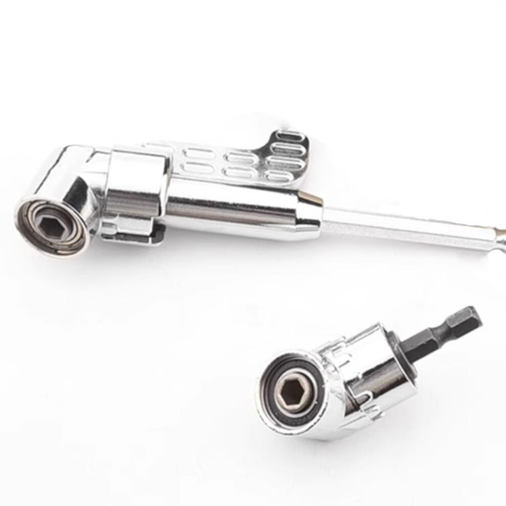 5Pcs 105 Degree Right Angle Drill Adapter, Electrician's Laborsaving Bending Forward And Reverse Screwdriver 820064810212