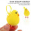 12Pcs Easter Decoration Hanging Plush Chick Ornament Cute Chicken Pendant Decoration 9