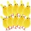 12Pcs Easter Decoration Hanging Plush Chick Ornament Cute Chicken Pendant Decoration 7