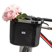 Bike Basket for Women, Bicycle Handlebar Basket for Small Dog Cat, Easy Install and Quick Release Picnic Basket Shopping Bag