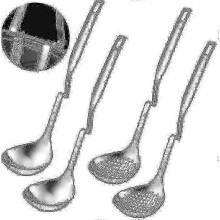 Stainless Steel Hot Pot Strainer and Soup Ladle Spoon Set for Kitchen Cooking Utensil