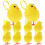 12Pcs Easter Decoration Hanging Plush Chick Ornament Cute Chicken Pendant Decoration 1