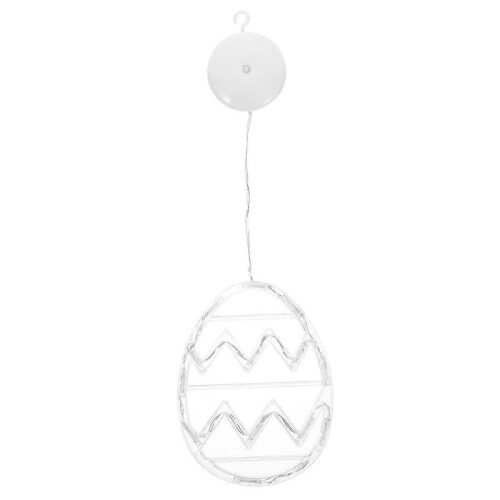 Easter Egg Shaped Window Light with Suction Cup for Holiday Window Decoration