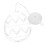 Easter Egg Shaped Window Light with Suction Cup for Holiday Window Decoration 2