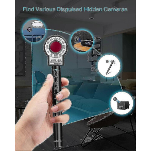RF Signal Detector with 1m-8GHz Frequency Range GPS Tracker Scanner 12dBi Antenna for Surveillance Detection 2