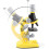 Lab Microscope Accessories 100X 400X 1200X Biological Microscope Home Microscope(Yellow) 2