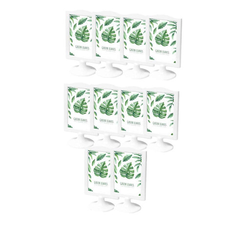 10 Pack 4x6 Double Sided Picture Frame Bulk,Self Standing Photo Frame, Vertical Stand