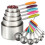 13-Piece Nesting Stainless Steel Measuring Tool Set for Dry and Liquid Ingredients 1