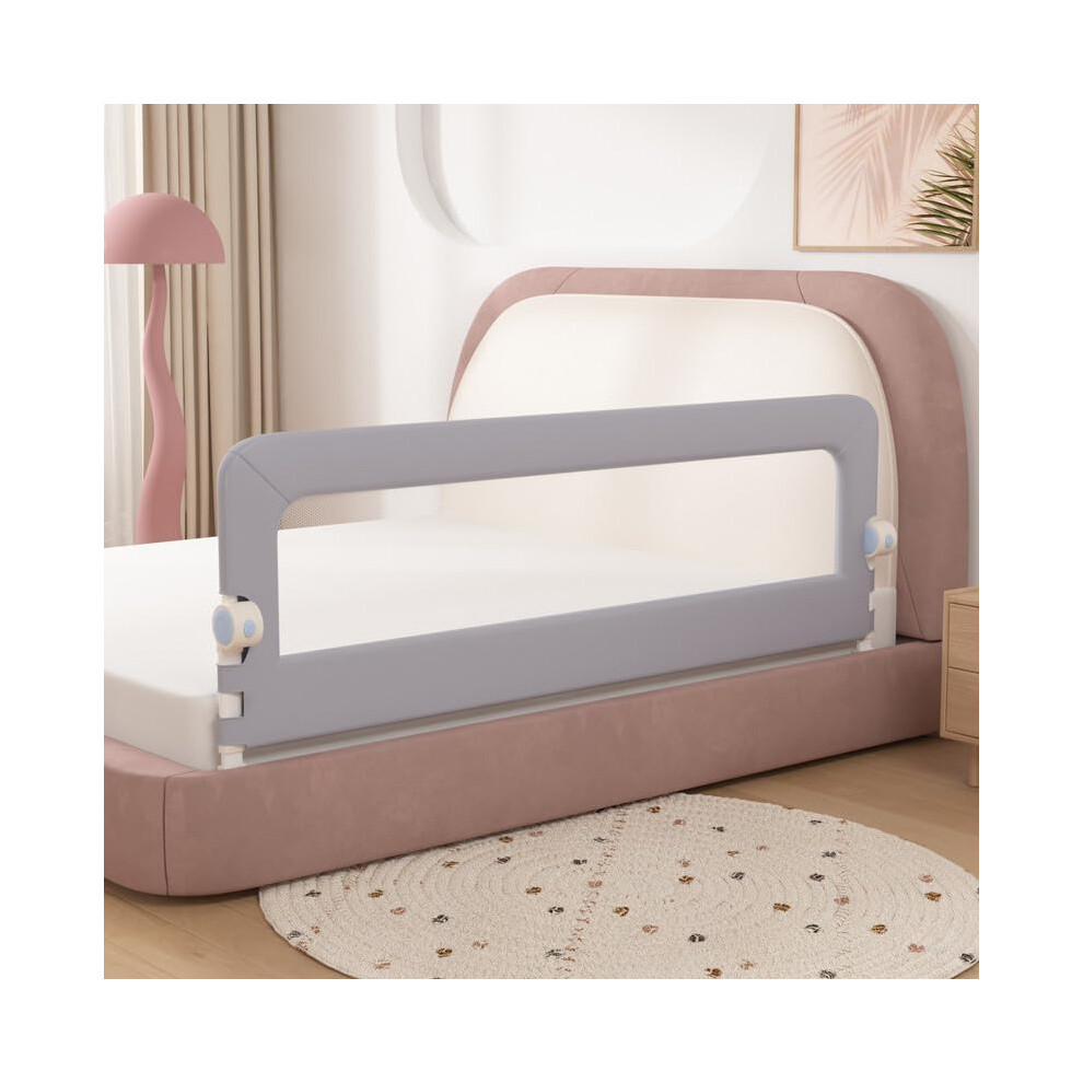 Baby Bed Rail Guard for Toddlers, Safety Side Bedrail for Twin, Double,Full,Queen Size Bed, Foldable Safety Side Railing Guards for Kids(1side 120cm)-image-OPC-PHXWW72-NEW