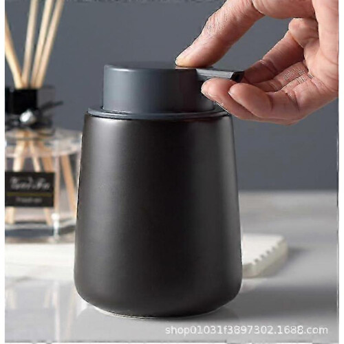 Foam-grey Ceramic Soap Dispenser for Kitchen or Bathroom Use 1