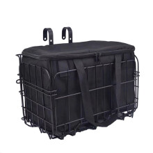 Bike Basket Metal Bike Trunk Foldable Bike Shopping Basket for Handlebars and Rear seat Frame Ref:PlO