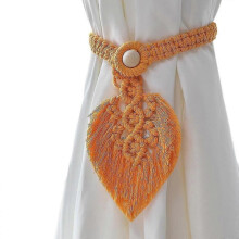 Bohemian Style Curtain Ties with Tassels for Double Leaf Curtains - Ideal for Wedding Room, Bedroom, and Home Decor