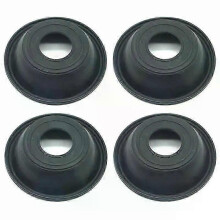 (4 Diaphragms) For Kawasaki GPX750 GPZ900R Carburetor Repair Kit with Vacuum Diaphragms Replacement Parts Compatible with 1984-1990 Models 4 Sets