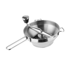 Manual Food Mill Stainless Steel Alesauce Maker Easy to Assemble Disassemble Silver Dishwasher Safe