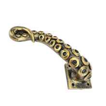 Octopus Door Handle Resin Vintage Bronze Cupboard Furniture Pull Octopus Tentacle Door Handle