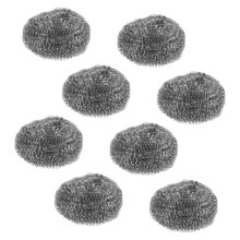 Metal Pot Cleaning Scrubbers 8 Pack Stainless Steel Wire Balls for Dishwasher Pan Cleaning