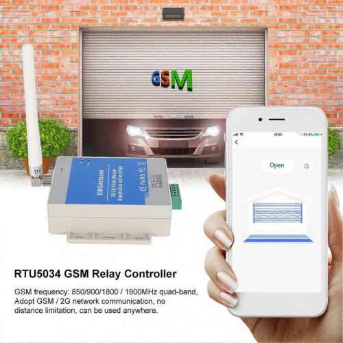 Gsm Gate Opener Relay Switch Automatic Remote Access Controller By Free Call Rtu5034 2