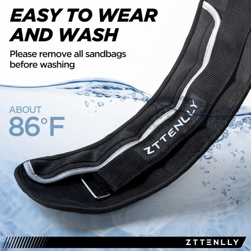 Adjustable Ankle Weights 15/10/15/18/20LBS Pair with Carry Bag  Breathable Fabrics 2