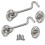 2pcs Cabin Hook Door Closure Locks and Bolts for Latching Gates and Doors, Ideal for Enhanced Security and Safety 1