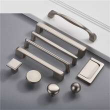 Zinc Alloy Pearl Silver Cabinet Knobs Kitchen Door Handles Drawer Cupboard Door Pulls Cabinet Handles Furniture Hardware 1Pcs(Handle6620S192)
