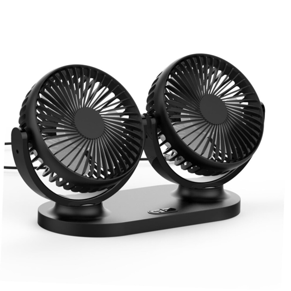 Car Fan Doubleheaded Air Cooler For Vehicle Truck Rv Low Power And Design 820064813732
