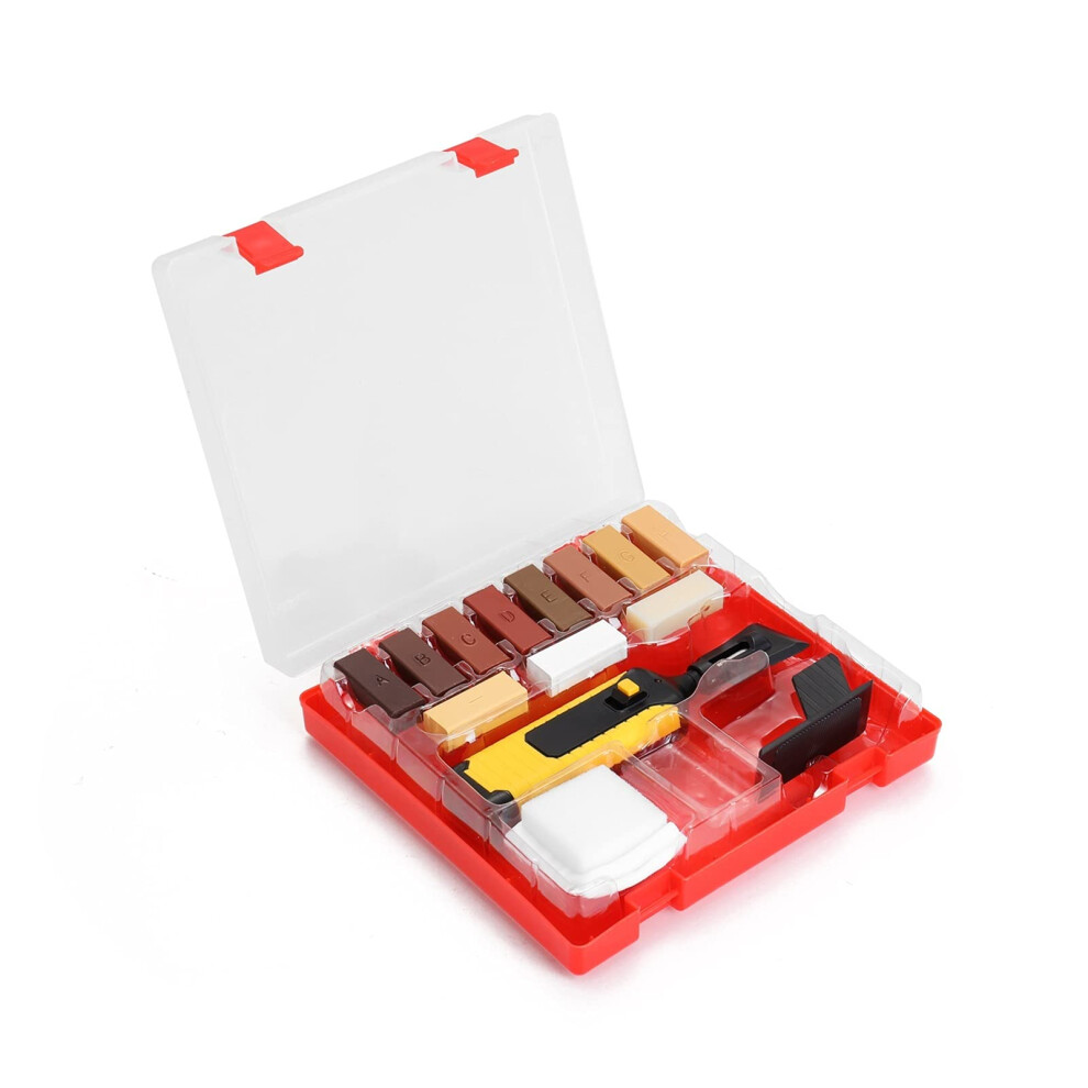 Laminate Floor Repair Kit Furniture Scratch Fix Wax System Mending Tool Floor Worktop Sturdy Casing Chips Scratches Mending Tool Hand Tool Set(Size 1) 820064813886