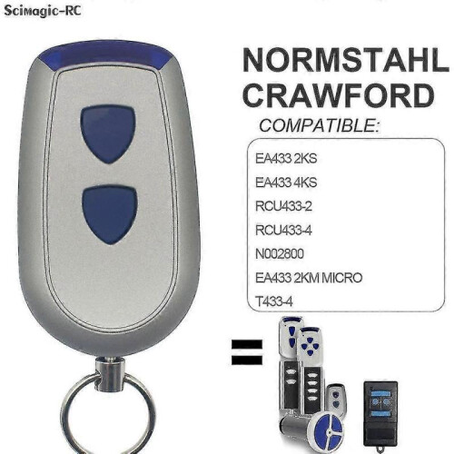 (Style1) Normstahl Magic 600 Crawford Ea433 Garage Door Opener Remote Control 433mhz Replacement Rolling Code 43392mhz-hao 2